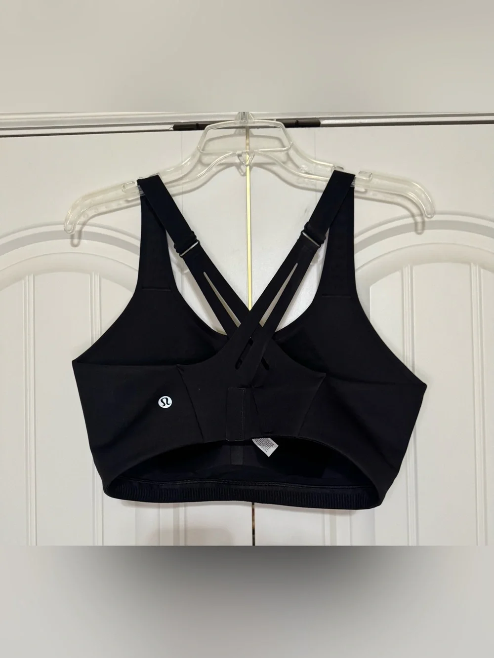 Lululemon AirSupport Bra High Support, C-DDD Cups Black / Asphalt Grey (36DD)